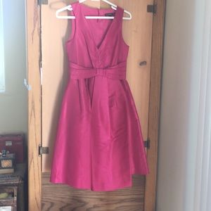 Pink Banana Republic Silk Cocktail Dress 00 Petite